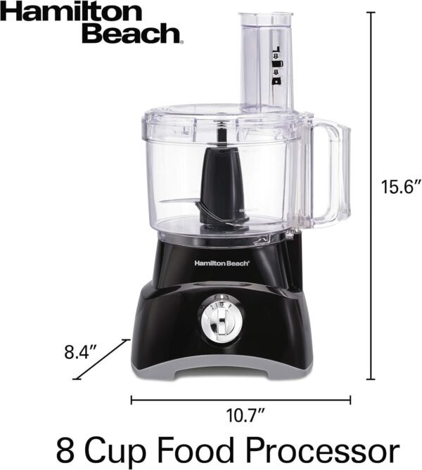 81L9EwBw-WL._AC_SL1500_.jpg Hamilton Beach Food Processor & Vegetable Chopper for Slicing, Shredding, Mincing, and Puree, 8 Cup, Black