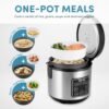 81NgqR1XzL._AC_SL1500_.jpg AROMA Digital Rice Cooker, 4-Cup (Uncooked) / 8-Cup (Cooked), Steamer, Grain Cooker, Multicooker, 2 Qt, Stainless Steel Exterior, ARC-914SBD