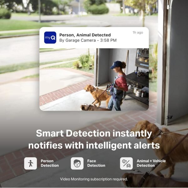 81SJxD1rLL._AC_SL1500_.jpg myQ Smart Garage Security Camera – 1080p HD Video, Night Vision, Motion Detection, Magnetic, Wi-Fi, Two-Way Audio, Smartphone Control