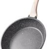 CAROTE Nonstick Frying Pan Skillet,Non Stick Granite Fry Pan Egg Pan Omelet Pans, Stone Cookware Chef's Pan, PFOA Free,Induction Compatible(Classic Granite, 8-Inch)