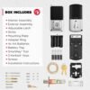 81U42OAUnsL._AC_SL1500_.jpg Kwikset Halo Wi-Fi Smart Lock, Keyless Entry Door Deadbolt, Geofence Auto-Unlock, Grade AAA Certified, No Hub Easy Install, Polished Chrome Lifetime Finish Warranty, Touchscreen