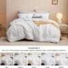 81UIR3MeAgL._AC_SL1500_.jpg Bedsure Queen Comforter Set - White Comforter, Boho Tufted Shabby Chic Bedding Comforter Set, 3 Pieces Vintage Farmhouse Bed Set for All Seasons, Fluffy Soft Bedding Set with 2 Pillow Shams