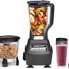 81WPPmP4mL._AC_SL1500_.jpg Ninja Blender, Mega Kitchen System, 1500W, 4 Functions for Smoothies, Processing, Dough, Drinks & More, with 72 Blender Pitcher, 64 Processor Bowl, 2 Nutri Cups + Lids, Black, BL770