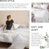 81WsTt9OR1L._AC_SL1500_.jpg Bedsure Queen Comforter Set - White Comforter, Boho Tufted Shabby Chic Bedding Comforter Set, 3 Pieces Vintage Farmhouse Bed Set for All Seasons, Fluffy Soft Bedding Set with 2 Pillow Shams