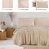 81Xp46iVSnL._AC_SL1500_.jpg Mueller UltraTemp King Size Cooling Sheet Set – 6-Piece, Super Soft, Deep Pockets (16”), Wrinkle-Resistant, Hypoallergenic – Cream