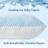 81YE4Dx9z7L._AC_SL1500_.jpg EASELAND Firm Pillow Shredded Memory Foam(Adjustable Loft), Cooling Breathable for Sleeping Queen Size 2 Pack