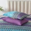 81ZM9ZMLLLL._AC_SL1500_.jpg Boho Comforter Set Queen Size 8 Piece Bed in a Bag Bohemian Striped Bedding Quilt Set Aqua Paisley Floral Comforter and Sheet Set,Soft Microfiber Complete Bedding Sets for All Season