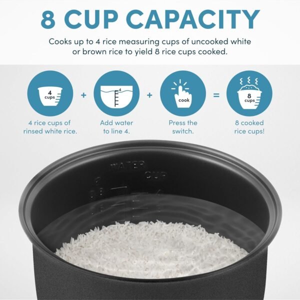 81auvueUNWL._AC_SL1500_.jpg AROMA Digital Rice Cooker, 4-Cup (Uncooked) / 8-Cup (Cooked), Steamer, Grain Cooker, Multicooker, 2 Qt, Stainless Steel Exterior, ARC-914SBD