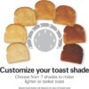 Hamilton Beach 2 Slice Extra Wide Slot Toaster with Bagel & Defrost Settings, Shade Selector, Toast Boost, Auto Shutoff, Black & Stainless Steel (22633)