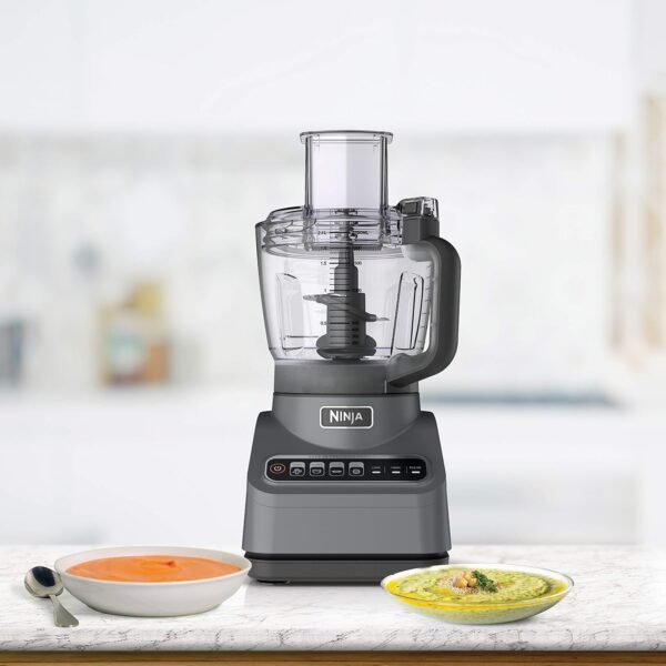 81dRqmwTvgL._AC_SL1500_.jpg Ninja Food Processor, Professional Plus, 1000 Peak Watts, 4 Functions for Chopping, Slicing, Purees & Dough with 9-Cup Processor Bowl, 3 Blades, Food Chute & Pusher, Silver, BN601