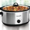 81f7HhGe-IL._AC_SL1500_.jpg Crock-Pot 7 Quart Oval Manual Slow Cooker, Stainless Steel (SCV700-S-BR), Versatile Cookware for Large Families or Entertaining