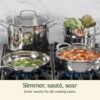 81fdnjT8GjL._AC_SL1500_.jpg Cuisinart 11-Piece Cookware Set, Chef's Classic Stainless Steel Collection 77-11G
