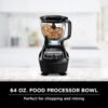81jksLFEtNL._AC_SL1500_.jpg Ninja Blender, Mega Kitchen System, 1500W, 4 Functions for Smoothies, Processing, Dough, Drinks & More, with 72 Blender Pitcher, 64 Processor Bowl, 2 Nutri Cups + Lids, Black, BL770