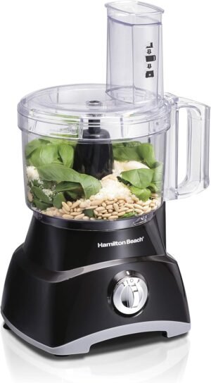 81k-PgciolL._AC_SL1500_.jpg Hamilton Beach Food Processor & Vegetable Chopper for Slicing, Shredding, Mincing, and Puree, 8 Cup, Black