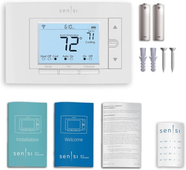81kgpfvsnlL._AC_SL1500_.jpg Sensi Smart Thermostat, 100 Years Of Expertise, Wi-Fi, Data Privacy, Programmable, Easy DIY Install, Works With Alexa, Energy Star Certified, Mobile App, ST55