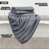 81lMLQCHqBL._AC_SL1500_.jpg Utopia Bedding Queen Sheet Set - Brushed Microfiber - Soft Bed Sheets for Queen Size Bed Set - Includes 1 Fitted, 1 Flat, & 2 Pillow Cases - Deep Pocket (Grey)