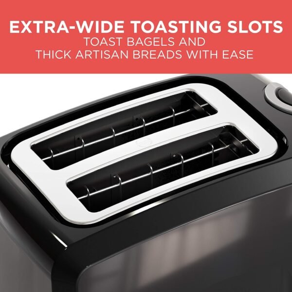 81mQTDYHnQL._AC_SL1500_.jpg BLACK+DECKER 2-Slice Toaster, T2569B, Extra Wide Slots, 6 Shade Settings, 850 Watts, Crub Tray, Cancel Button