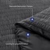 81mlewHTnRL._AC_SL1500_.jpg HYMOKEGE Queen Comforter Set Seersucker 7 Pieces, All Season Luxury Bed in a Bag for Bedroom, Bedding Set with Comforters, Sheets, Pillowcases & Shams, Dark Grey