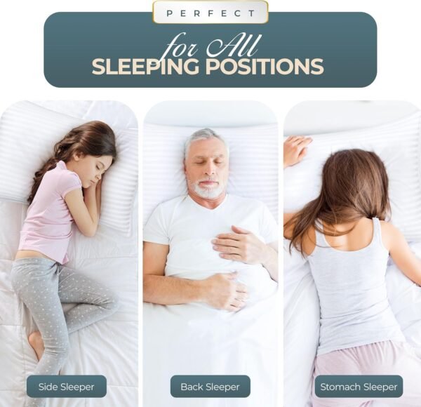 81qcRozfYcL._AC_SL1500_.jpg Utopia Bedding Bed Pillows for Sleeping Queen Size (White), Set of 2, Cooling Hotel Quality, for Back, Stomach or Side Sleepers