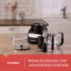 81sa1XAvR7S._AC_SL1500_.jpg BLACK+DECKER Food Processor and Vegetable Chopper, Stainless Steel Blade, 8-Cup Capacity, 450W Power with Attachments to Grate, Shred, Slice, Mince, Grind, and Puree