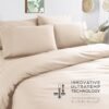 81t5iYgbUtL._AC_SL1500_.jpg Mueller UltraTemp King Size Cooling Sheet Set – 6-Piece, Super Soft, Deep Pockets (16”), Wrinkle-Resistant, Hypoallergenic – Cream