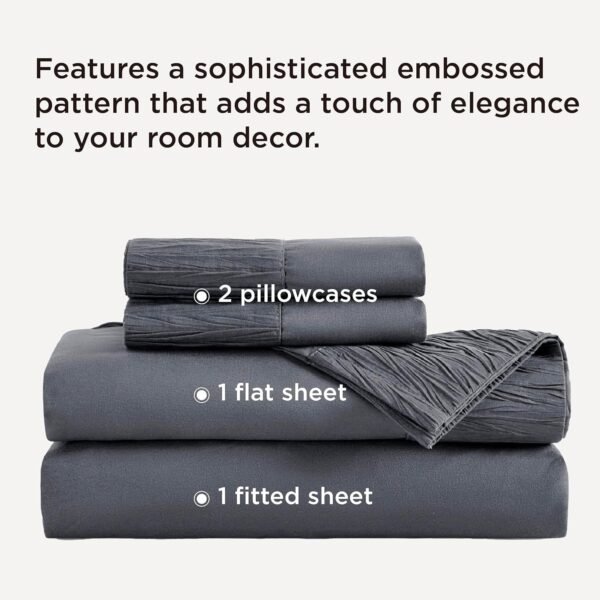 81vRDptMpOL._AC_SL1500_.jpg Bedsure Queen Sheet Set - 4 Pieces Soft Queen Size Sheets - Breathable & Cooling - Hotel Luxury - Easy Care Polyester Microfiber Bedding for Women, Men, Dark Grey
