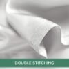 81xnR-Iw6zL._AC_SL1500_.jpg King Sheets by Pure Bamboo, Genuine 100% Organic Viscose Derived from Bamboo Bed Sheet Set, Luxuriously Soft & Cooling, Double Stitching, Lifetime Quality Promise (King, White)