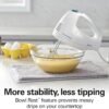 81yGBgtxKAL._AC_SL1500_.jpg Hamilton Beach 6-Speed Electric Hand Mixer with Whisk, Traditional Beaters, Snap-On Storage Case, 250 Watts, White