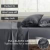 914TFycRMSL._AC_SL1500_.jpg Bedsure Queen Sheet Set - 4 Pieces Soft Queen Size Sheets - Breathable & Cooling - Hotel Luxury - Easy Care Polyester Microfiber Bedding for Women, Men, Dark Grey