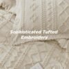 915CrsSG3yL._AC_SL1500_.jpg Bedsure Tufted Boho Comforter Set California King Size - Beige Boho Bed Set, GentleSoft™ 3 Pieces Farmhouse Shabby Chic Embroidery Bedding, Gifts for Woman, Soft Jacquard Comforter for All Seasons