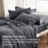91B7-u4VIqL._AC_SL1500_.jpg Bedsure Queen Sheet Set - 4 Pieces Soft Queen Size Sheets - Breathable & Cooling - Hotel Luxury - Easy Care Polyester Microfiber Bedding for Women, Men, Dark Grey