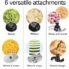 91EiOmeoExL._AC_SL1500_.jpg Hamilton Beach Professional Stack & Snap Food Processor & Veggie Spiralizer for Slicing, Shredding and Kneading, Extra-Large 3" Feed Chute Fits Whole Vegetables, 12 Cups, Stainless Steel (70815)