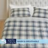 91XDTtWdGTL._AC_SL1500_.jpg Elegant Comfort Soft 4-Piece 100% Turkish Cotton Flannel Sheet Set - Premium Quality, Deep Pocket Fitted Sheet, Ultra Soft, Cozy Warm Flannel Sheets - Queen, Plaid-Navy/Aqua