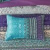91zLO8TjT0L._AC_SL1500_.jpg Boho Comforter Set Queen Size 8 Piece Bed in a Bag Bohemian Striped Bedding Quilt Set Aqua Paisley Floral Comforter and Sheet Set,Soft Microfiber Complete Bedding Sets for All Season
