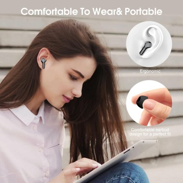 71FxMrmeBnL._AC_SL1500_.jpg Wireless Earbuds, Bluetooth 5.4 Headphones HiFi Stereo, Bluetooth Earbuds with ENC Noise Cancelling Mic, IP7 Waterproof in Ear Earphones, 48H, LED Display Ear buds for Pad Workout Sports, Black