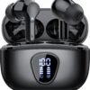 71U5p3PxkL._AC_SL1500_.jpg Wireless Earbuds, Bluetooth 5.4 Headphones HiFi Stereo, Bluetooth Earbuds with ENC Noise Cancelling Mic, IP7 Waterproof in Ear Earphones, 48H, LED Display Ear buds for Pad Workout Sports, Black