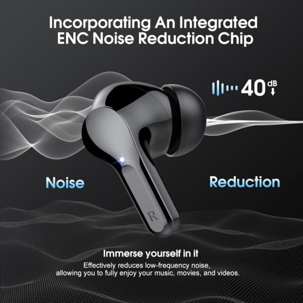 71kthJrZbvL._AC_SL1500_.jpg Wireless Earbuds, Bluetooth 5.4 Headphones HiFi Stereo, Bluetooth Earbuds with ENC Noise Cancelling Mic, IP7 Waterproof in Ear Earphones, 48H, LED Display Ear buds for Pad Workout Sports, Black