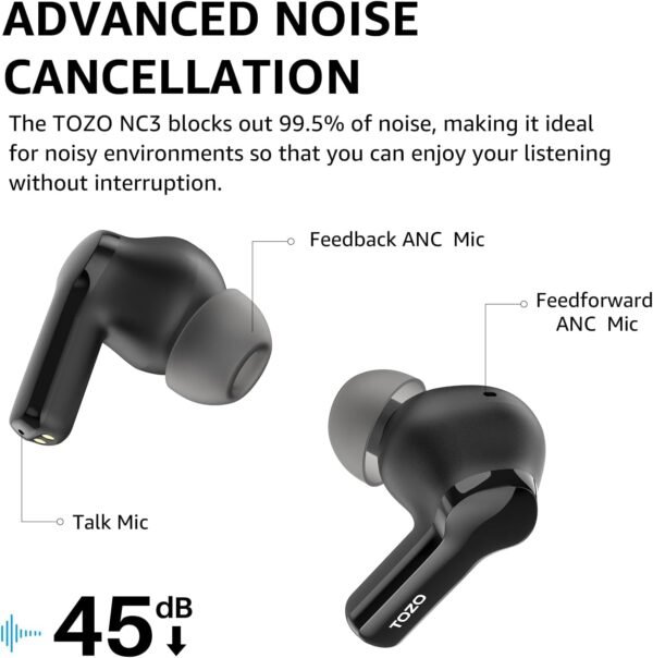 616yeN8vBAL._AC_SL1500_.jpg TOZO Hybrid Active Noise Cancelling Wireless Earbuds with 6 Mics AI Clear Call Ear Buds 55H Playtime with LED Display 32 Preset EQs via APP Bluetooth 5.3 IPX8 Waterproof in Ear Headphones