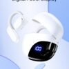 61AGRBTUElL._AC_SL1500_.jpg TAGRY Open Ear Earbuds Wireless Bluetooth Headphones 80Hrs Playtime Ear Buds with Earhooks IPX7 Waterproof Touch Control Earphones Sport Headsets for Workout Running White