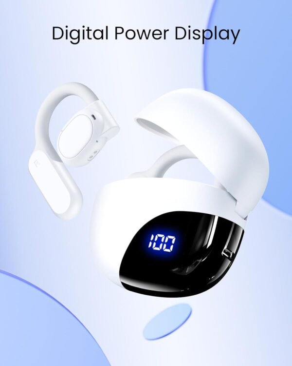 61AGRBTUElL._AC_SL1500_.jpg TAGRY Open Ear Earbuds Wireless Bluetooth Headphones 80Hrs Playtime Ear Buds with Earhooks IPX7 Waterproof Touch Control Earphones Sport Headsets for Workout Running White