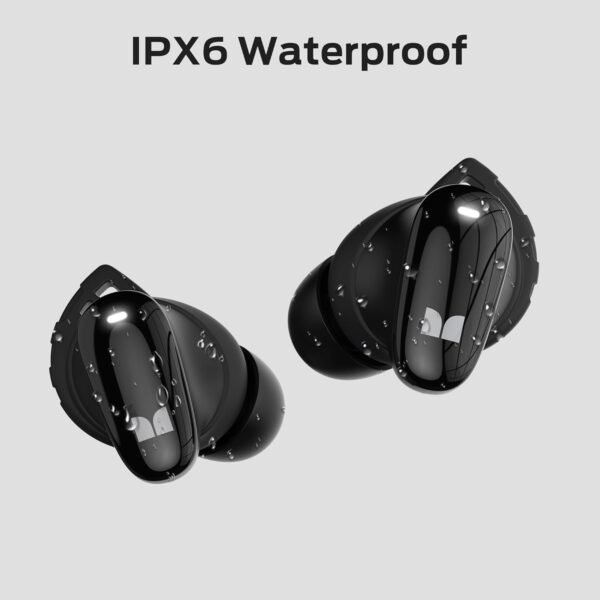 61JvfOyf9L._AC_SL1500_.jpg Monster N-Lite 206 Bluetooth Wireless Earbuds in Ear Headphones, Bluetooth 5.4 Ear Buds Built-in Mic, Comfortable Fit, Touch Control, Type-C Fast Charging, IPX6 Waterproof, 25H Playtime, Black