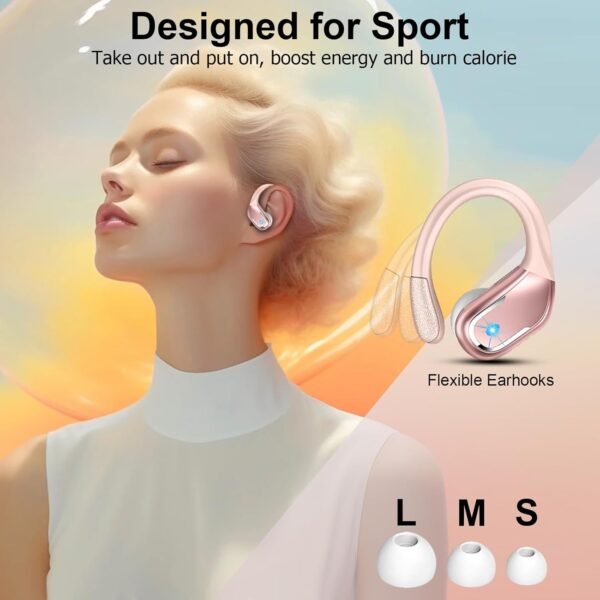 61QdShhNGEL._AC_SL1500_.jpg Wireless Earbud, Bluetooth 5.4 Headphones 75Hrs Playtime, 2025 Bluetooth Earbuds Deep Bass Noise Cancelling Mic, Ear Buds with Sport Earhooks, IP7 Waterproof Wireless Earphones for Workout/Running/Gym
