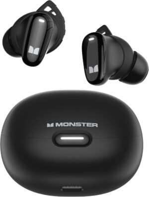61ZyWshlNCL._AC_SL1500_.jpg Monster N-Lite 206 Bluetooth Wireless Earbuds in Ear Headphones, Bluetooth 5.4 Ear Buds Built-in Mic, Comfortable Fit, Touch Control, Type-C Fast Charging, IPX6 Waterproof, 25H Playtime, Black