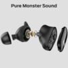 61jGcOg2-rL._AC_SL1500_.jpg Monster N-Lite 206 Bluetooth Wireless Earbuds in Ear Headphones, Bluetooth 5.4 Ear Buds Built-in Mic, Comfortable Fit, Touch Control, Type-C Fast Charging, IPX6 Waterproof, 25H Playtime, Black