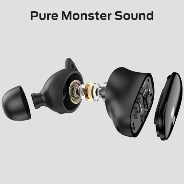 61jGcOg2-rL._AC_SL1500_.jpg Monster N-Lite 206 Bluetooth Wireless Earbuds in Ear Headphones, Bluetooth 5.4 Ear Buds Built-in Mic, Comfortable Fit, Touch Control, Type-C Fast Charging, IPX6 Waterproof, 25H Playtime, Black