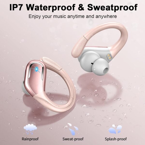 61yW6r4RZ0L._AC_SL1500_.jpg Wireless Earbud, Bluetooth 5.4 Headphones 75Hrs Playtime, 2025 Bluetooth Earbuds Deep Bass Noise Cancelling Mic, Ear Buds with Sport Earhooks, IP7 Waterproof Wireless Earphones for Workout/Running/Gym