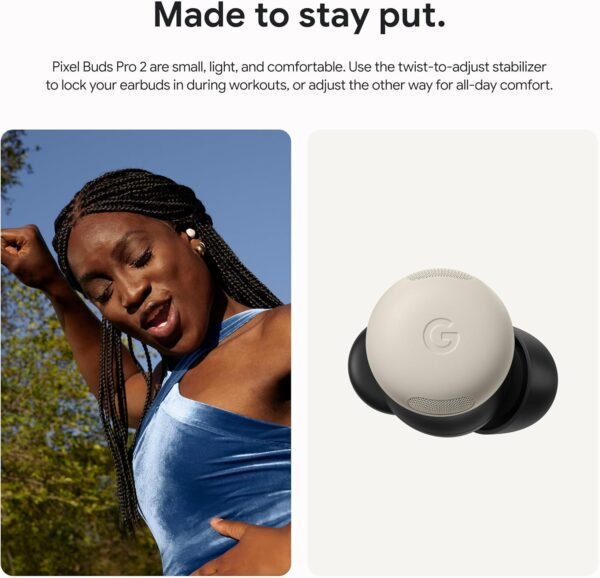81cScsPW4aL._AC_SL1500_.jpg Google Pixel Buds Pro 2 - Wireless Earbuds with Active Noise Cancellation – Bluetooth Headphones - Hazel